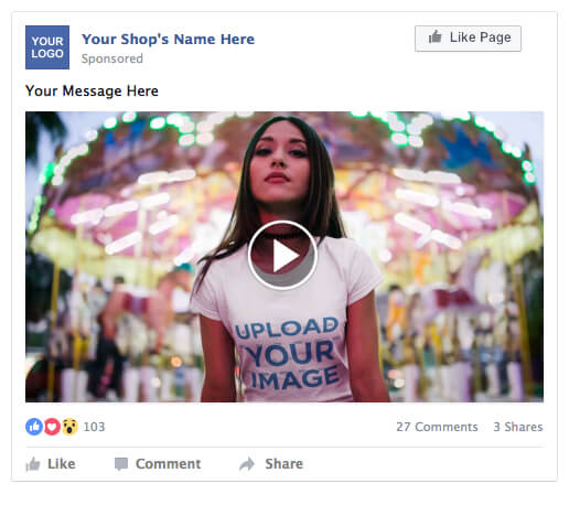 Cinemagraphs Facebook Ad Example