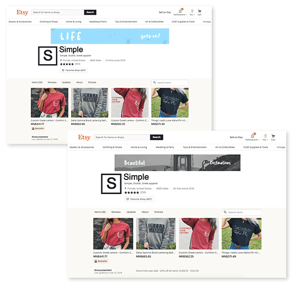 Make an Etsy Banner Cover for Your Shop! Placeit