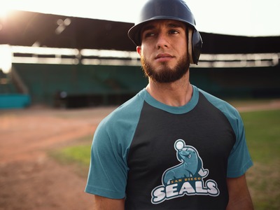 Young Man Inside Empty Field