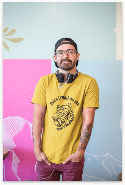 T Shirt Guy Mockup